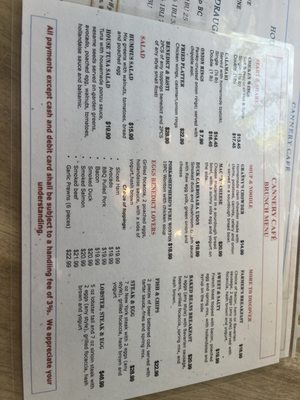 Menu photo 1 Cannery Cafe Richmond, BC Menu photo 1 Cannery Cafe Richmond, BC