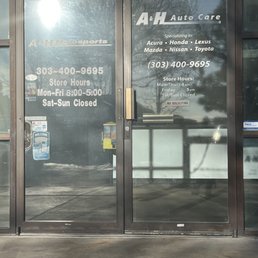 Exterior photo of A&H Auto Care - Centennial, Colorado Exterior photo of A&H Auto Care - Centennial, Colorado
