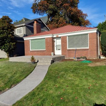 Nothing too Big Concrete - Front patio stamp with stairs to main front door entrance. - Masonry/Concrete Near Me