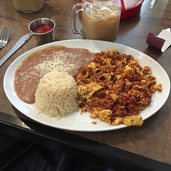 Cafe De Olla - Chorizo con Huevos and Beans - American Near Me - Burbank, California Cafe De Olla - Chorizo con Huevos and Beans - American Near Me - Burbank, California
