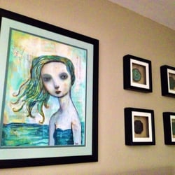 Jeffrey Alans - Mermaid by Felicia Olin framed and matted by Miss Olin at Jeffrey Alan on Wabash.
