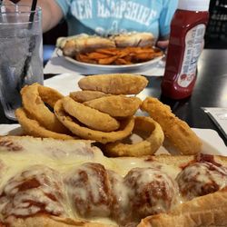 Moe Joe's Family Restaurant - Meatball sub onion rings!