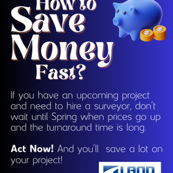 Land Mapping - Don't wait until spring to hire a surveyor.