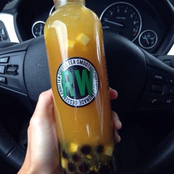 Roasting Water - This mango drink was pretty good! I liked it more than the peach drink - Coffee & Tea Near Me - Westminster, California