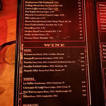 Rendezvous - Menu - Coffee & Tea Near Me - Flagstaff, Arizona