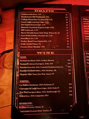 Menu photo 8 Rendezvous Flagstaff, AZ