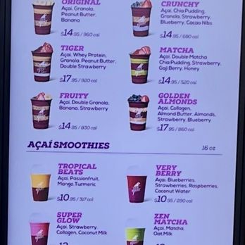 Oakberry Acai - Menu items - Acai Bowls Near Me - Kapolei, Hawaii