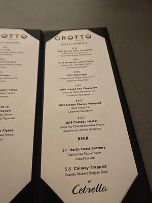 Menu photo 7 The Grotto Speakeasy Los Altos, CA Menu photo 7 The Grotto Speakeasy Los Altos, CA