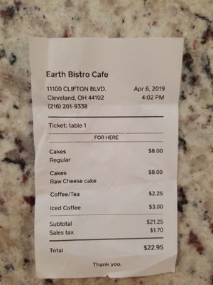 Menu photo 2 Earth Bistro Cafe Cleveland, OH