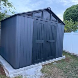 This is why we needed the concrete poured. Our new shed fits well with room on all sides! This is why we needed the concrete poured. Our new shed fits well with room on all sides!