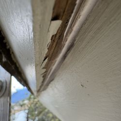 Ben's Painting Company - Peeling paint? Ben said this is the best his team can do. Yet his team missed prepping half our home and said all prep work was completed.