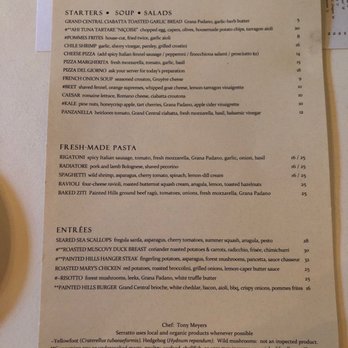 Serratto - Menu - Italian Near Me - Portland, Oregon