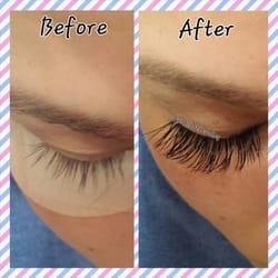 Before & After Eyelash Extensions 15 & 13mm extensions!
