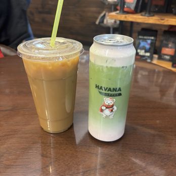 Havana Coffee - XL cold brew with oatmilk & sf vanilla Medium strawberry cream matcha pop - Coffee & Tea Near Me - Janesville, Wisconsin Havana Coffee - XL cold brew with oatmilk & sf vanilla Medium strawberry cream matcha pop - Coffee & Tea Near Me - Janesville, Wisconsin