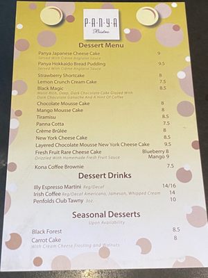 Menu photo 7 Panya Bistro & Bakery Honolulu, HI Menu photo 7 Panya Bistro & Bakery Honolulu, HI