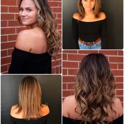 Before and after NBR hair extension and color transformation by Jackie
