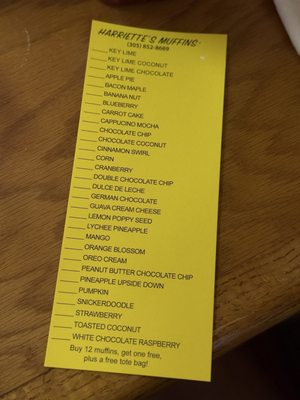 Menu photo 1 Harriette's Restaurant Key Largo, FL