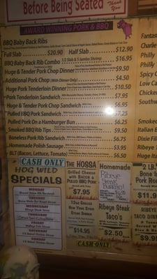 Menu photo 6 The Original Hog Wild Midlothian, IL