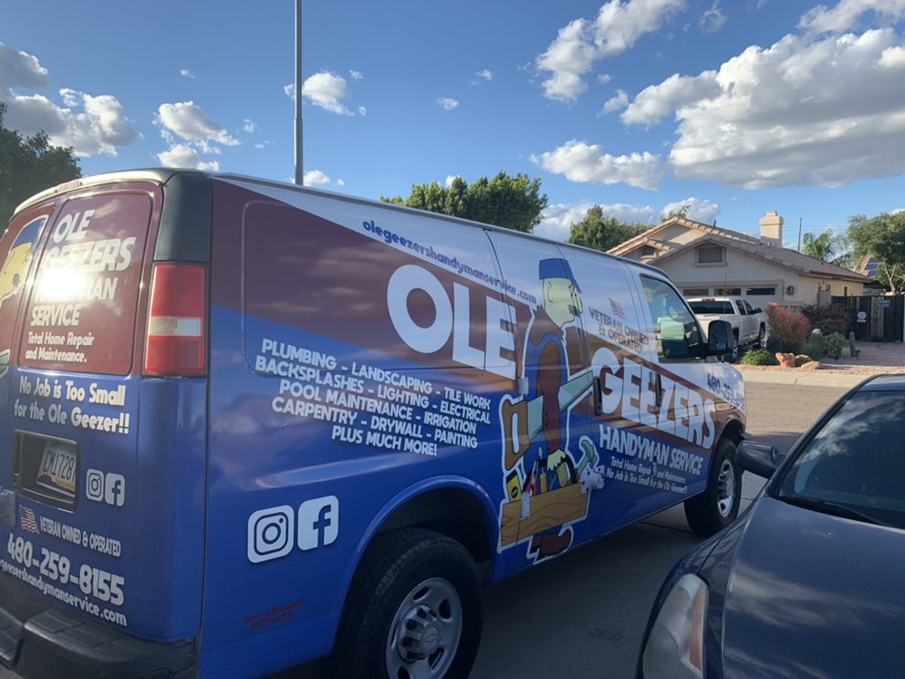 Slide of Ole Geezers Handyman Service