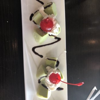 Yaba Sushi & Steak House - Green Tea Mochi - Sushi Bars Near Me - Roscoe, Illinois