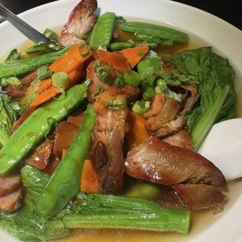Shining Rainbow Restaurant - My noodle soup with roast pork and veggies looked amazing. - Dim Sum Near Me - Albany, New York Shining Rainbow Restaurant - My noodle soup with roast pork and veggies looked amazing. - Dim Sum Near Me - Albany, New York