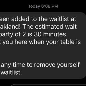 Mama - Told by staff it was 2 hour wait after 30 minutes. Avoid. - Italian Near Me - Oakland, California