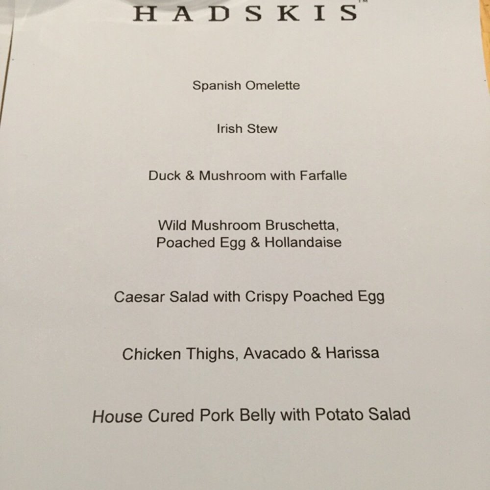 Hadskis - Lunch menu - Modern European Near Me - Belfast, BFS Hadskis - Lunch menu - Modern European Near Me - Belfast, BFS