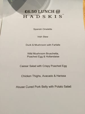 Menu photo 4 Hadskis Belfast, BFS