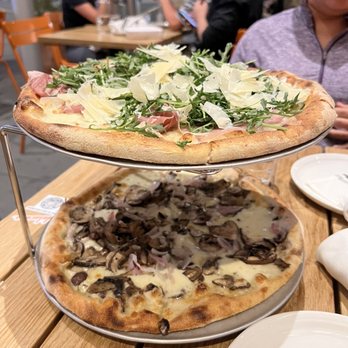 Delarosa Bishop Ranch - Funghi Misti pizza on the bottom, Proscuitto di Parma pizza on the top! - Pizza Near Me - San Ramon, California Delarosa Bishop Ranch - Funghi Misti pizza on the bottom, Proscuitto di Parma pizza on the top! - Pizza Near Me - San Ramon, California