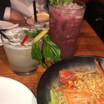 OBAO - Papaya Salad, obao sunray, Bruiseberry Mojito, one thousand and one nights drink - Asian Fusion Near Me - New York, New York OBAO - Papaya Salad, obao sunray, Bruiseberry Mojito, one thousand and one nights drink - Asian Fusion Near Me - New York, New York