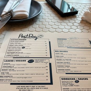 PostBoy - Menu - Burgers Near Me - New Buffalo, Michigan