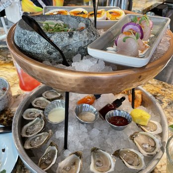 Plank Provisions - Grand Seafood Tower* - Seafood Near Me - Austin, Texas Plank Provisions - Grand Seafood Tower* - Seafood Near Me - Austin, Texas