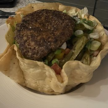 Marina Jack - Taco Salad Bowl with Burger Patty - Seafood Near Me - Sarasota, Florida Marina Jack - Taco Salad Bowl with Burger Patty - Seafood Near Me - Sarasota, Florida