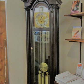 Manistee County Library - Great old grandfather clock. Probably from the original opening of the library. - Libraries Near Me - Manistee, Michigan