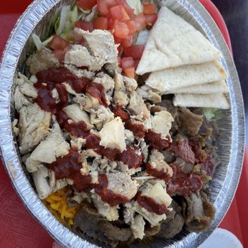 The Halal Guys - Chicken & Beef Gyro Platter - Halal Near Me - Aurora, Colorado