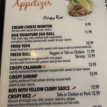 Silk Thai Cuisine - Appetizer menu - Thai Near Me - Huntington Beach, California Silk Thai Cuisine - Appetizer menu - Thai Near Me - Huntington Beach, California