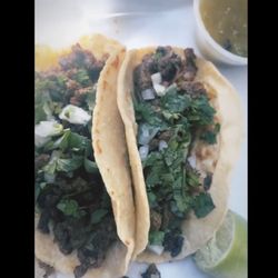 Tacos Al Tamirano - Best steak tacos I've ever had, the corn tortillas are thick and don't fall apart!