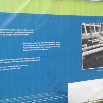 Mahnmal Blatt - Zaunplane mit Infos zum Ort - Landmarks & Historical Buildings Near Me - Berlin, BE