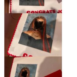 SmallCakes - Katy - Distorted photo, crooked font, a cheap and ugly $200 cake.