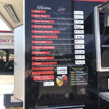 Las Brasitas - a menu on a food truck - Food Trucks Near Me - Fremont, California Las Brasitas - a menu on a food truck - Food Trucks Near Me - Fremont, California