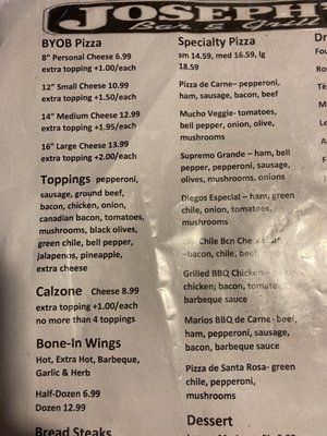 Menu photo 3 Diego's Pizza Santa Rosa, NM