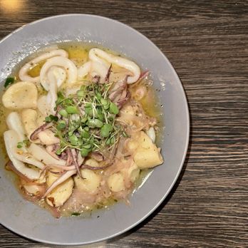 The Brook Kitchen & Bar - Baccala Gnocchi with Squid - Seafood Near Me - Warwick, Rhode Island