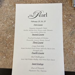 Student Designed Menu.