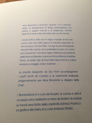 Menu photo 3 Alice Milan, MI