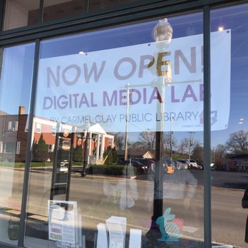 Carmel Digital Media Lab - a sign in the window - Internet Cafes Near Me - Carmel, Indiana Carmel Digital Media Lab - a sign in the window - Internet Cafes Near Me - Carmel, Indiana