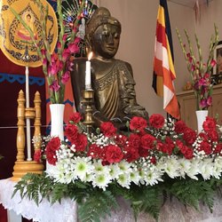 Vimuttirasa Meditation Center - Inside the temple, an antique Buddha Statue