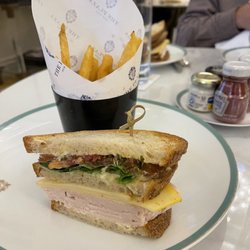 The Champagne Bar - Half of the club sandwich meal