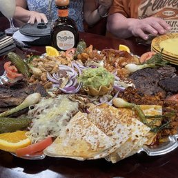 a large platter of food a large platter of food