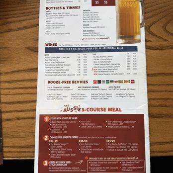 Outback Steakhouse - Menú - Steakhouses Near Me - Middletown, New York Outback Steakhouse - Menú - Steakhouses Near Me - Middletown, New York