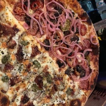 Pinky's Pizza - One w/ pickled onions is either The Crandall Pizza or The Shaft Pizza very good - Pizza Near Me - Portland, Oregon